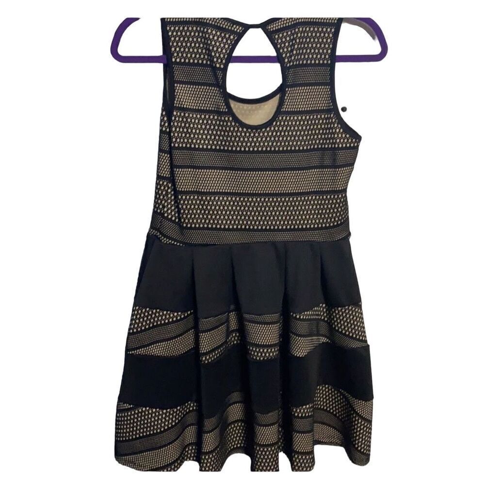 Crystal Doll black and nude lace dress size small